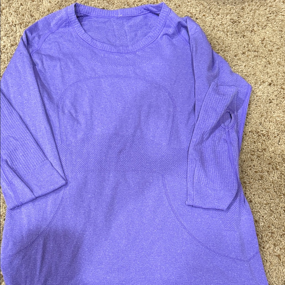 lululemon athletica Purple Long Sleeve Tee